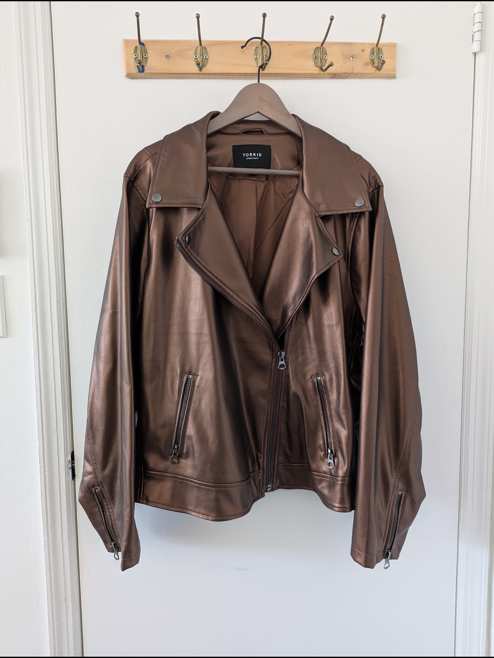 Torrid Metallic Copper Moto Jacket